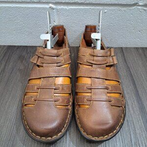 Born Leather Strappy Fisherman Clog Sandals Women's Casual Comfort Shoes Size 9M